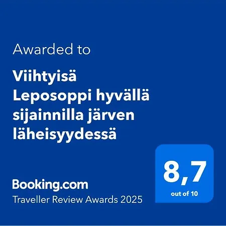 Viihtyisae Leposoppi Hyvaellae Sijainnilla Jaerven Laeheisyydessae *